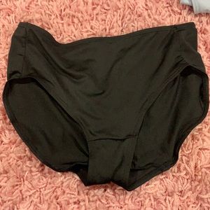 Black microfiber bikini